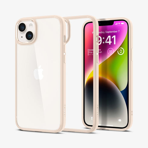 ACS04816 - iPhone 14 Pro Max Case Ultra Hybrid in crystal clear showing the back